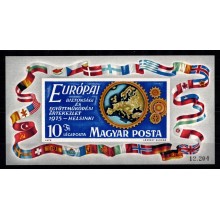 1975 - Ungarn - AFA 2982U - Miniark - Europæiske sikkerheds- og samarbejdskonference - Utakket - Postfrisk.